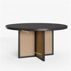 میز ناهار خوری چوب جامد گرد